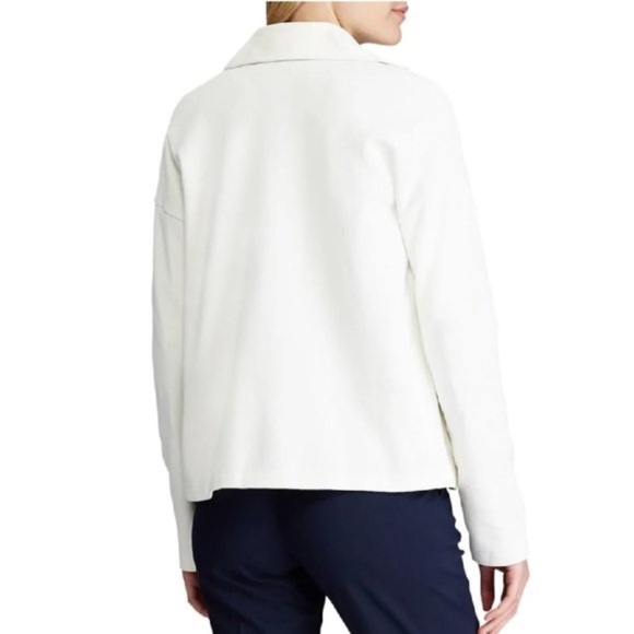 Chaps ​Open-Front Cotton-Blend Jacket - Picture 2 of 9